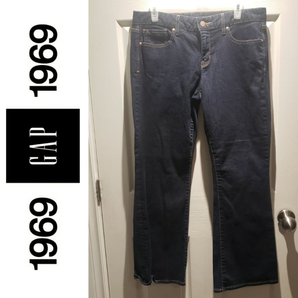 Gap 1969 Blue Dark Wash Curvy Fit Denim Jeans Size 31